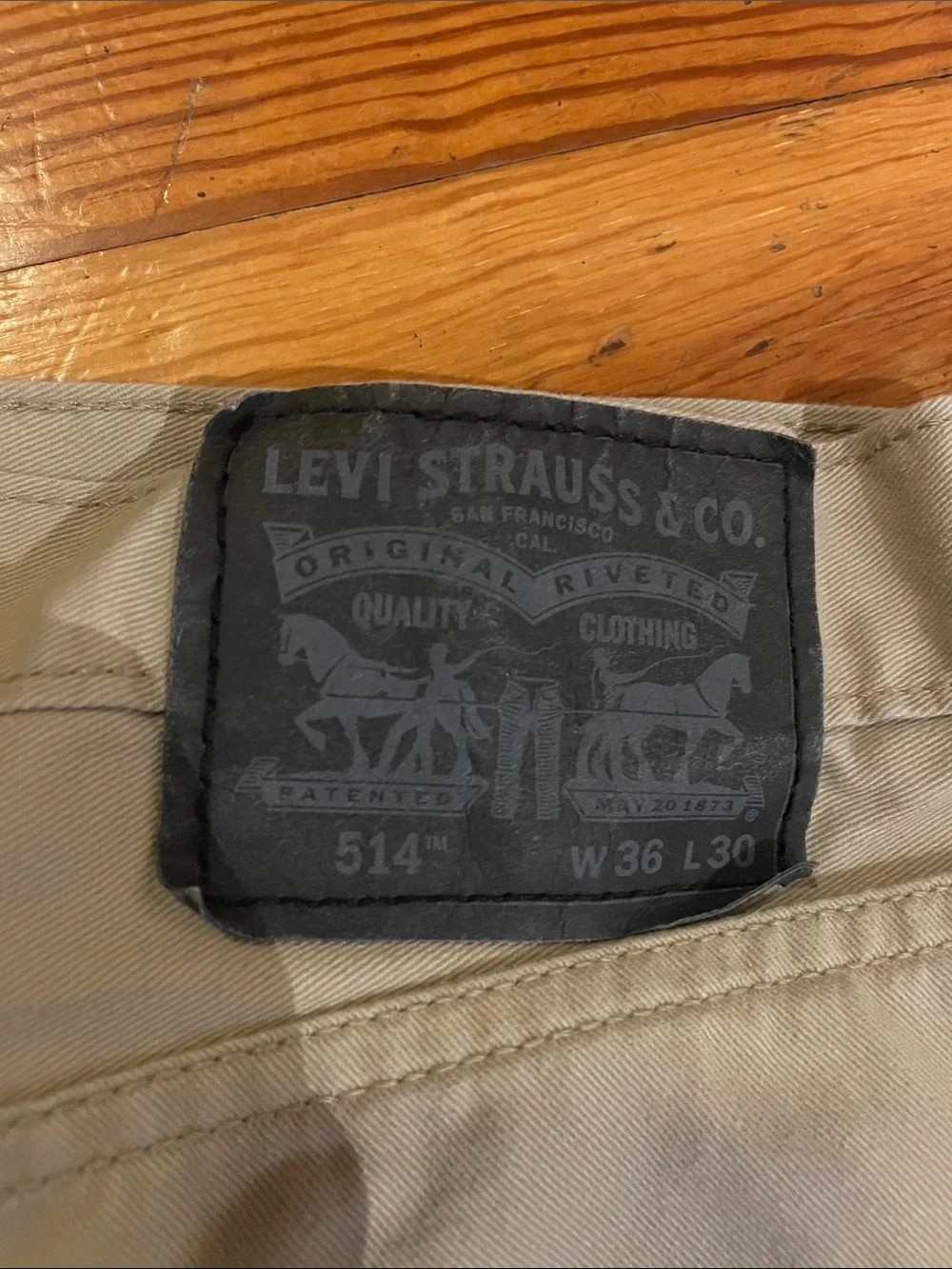 Levi's Men's Light Khaki Straight Jeans